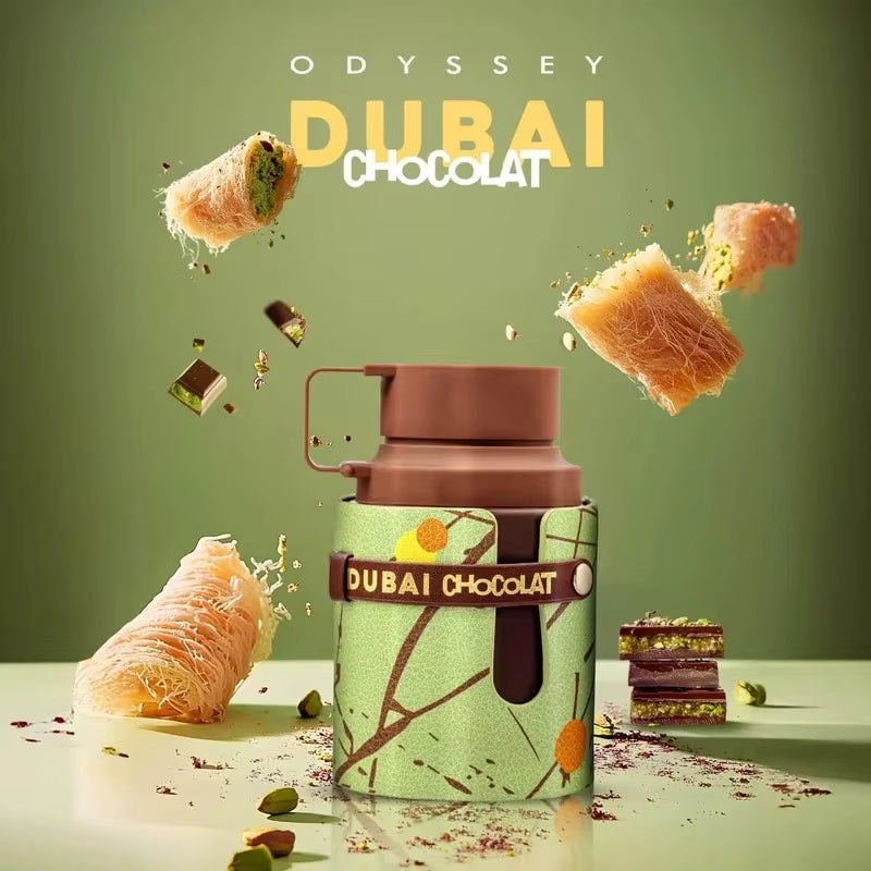 Odyssey Dubai Chocolat Eau De Parfum Spray for Unisex 100Ml Original Arab Perfumes Lasting Orientalvanilla Cologne Perfume