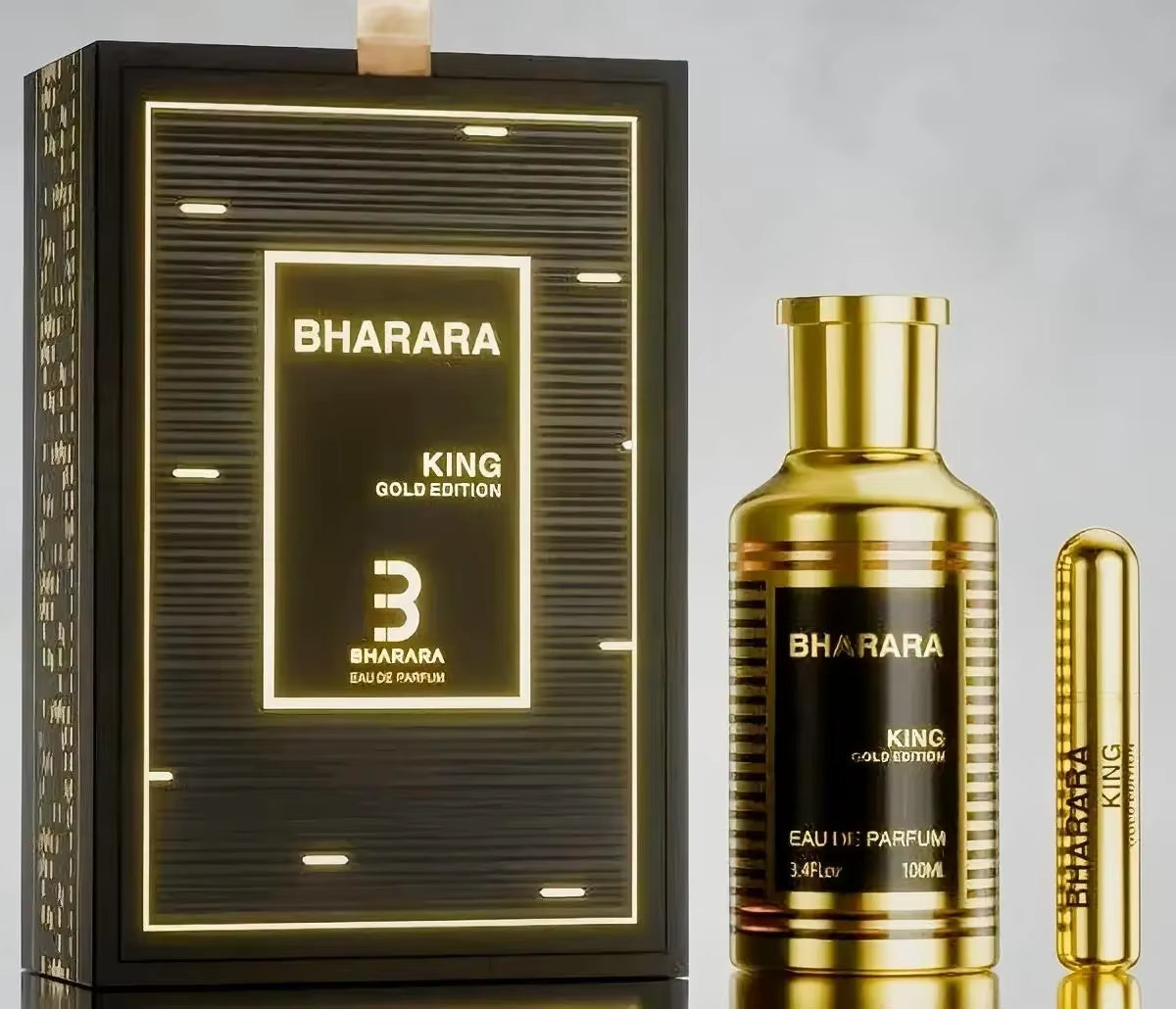 Inspired by Elite Gourmand Classics | Bharara King Gold Edition Eau De Parfum – 100 Ml / 3.4 Fl Oz