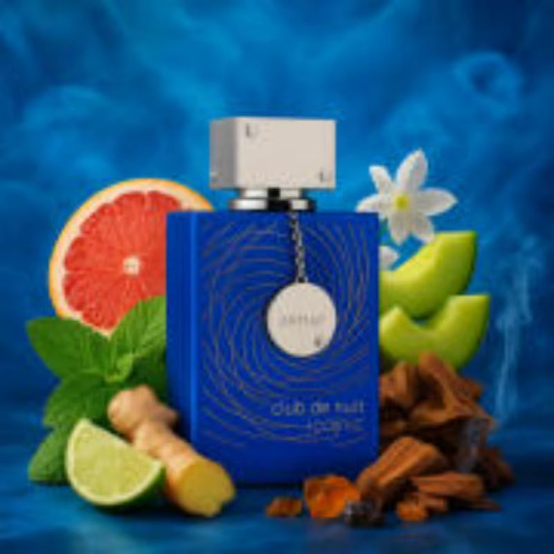 Armaf Club De Nuit Blue Iconic Eau De Parfum Spray 105Ml Original Arab Perfumes Lasting Woody Perfume Cologne Homme Makeup Gifts